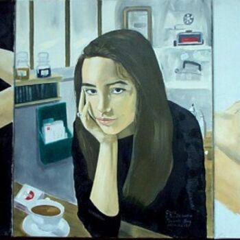 Painting titled ""The Claire Triptyc…" by Reginald Gray, Original Artwork