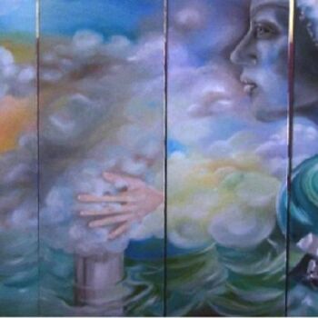 Painting titled "12../18-&-18 /18 ..…" by Malgor Sadlon, Original Artwork, Oil