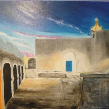 Schilderij getiteld "A LA TOMBEE DE LA N…" door Dany Champeme, Origineel Kunstwerk, Olie
