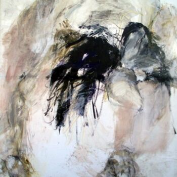 Peinture intitulée "tete baissee" par Catherine Monmarson, Œuvre d'art originale