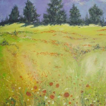 Painting titled "Poppy_Fields_copy.j…" by Animesh Roy, Original Artwork