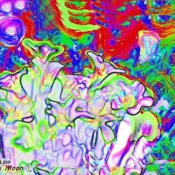 Artes digitais intitulada "Copos de Leite." por Silviane Moon, Obras de arte originais, Pintura digital