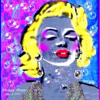 Digital Arts με τίτλο "Marilyn Monroe Bolh…" από Silviane Moon, Αυθεντικά έργα τέχνης, Ψηφιακή ζωγραφική