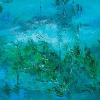 「Mist_with_Waterscap…」というタイトルの絵画 Animesh Royによって, オリジナルのアートワーク