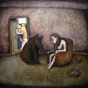 Dessin intitulée "Le Meilleur Ami de…" par Patrick Jannin, Œuvre d'art originale, Autre