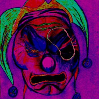 Drawing titled "greasepaint" by Eric Mosley, Original Artwork