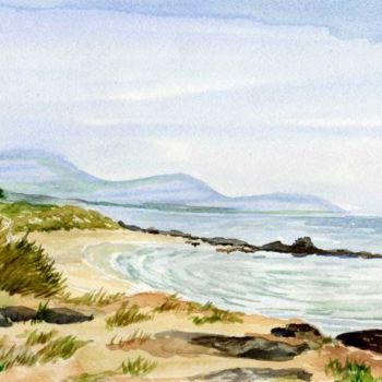 Peinture intitulée "Plage au Portugal" par Marian Cobos, Œuvre d'art originale