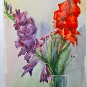 Painting titled "flowers" by Alexey Kriventsov, Original Artwork