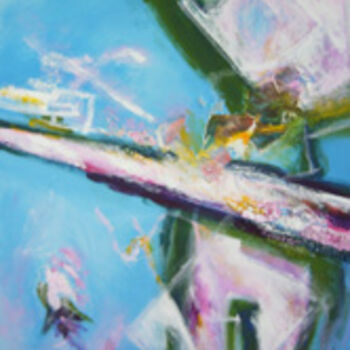 Painting titled "Oltre l'oceano" by Annalisa Picchioni, Original Artwork