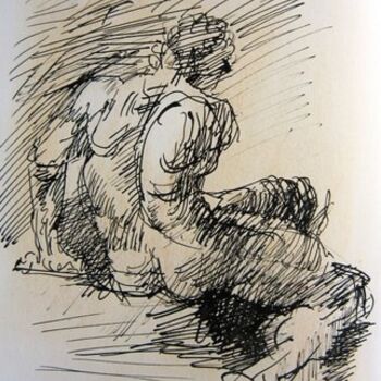 제목이 "1998 D'APRES UN DES…"인 그림 Michel Moskovtchenko로, 원작, 다른