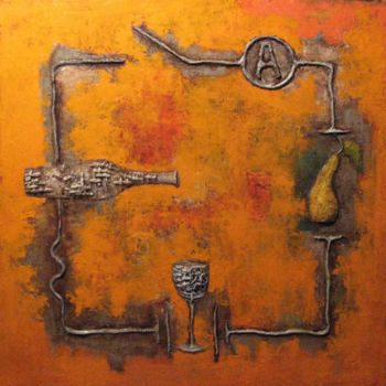 Painting titled "The scheme of still…" by Timur Akanaev, Original Artwork, Oil