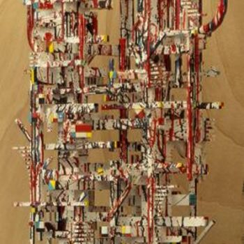 Sculpture titled "Um dia saberás qua…" by Jose Carlos Sarmento, Original Artwork, Wood