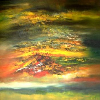 Painting titled "untitled" by Rajesh Shukla, Original Artwork, Oil
