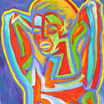 Pittura intitolato "ID 142_B Arbeiten a…" da Stanislaus Szypura (Stacho), Opera d'arte originale