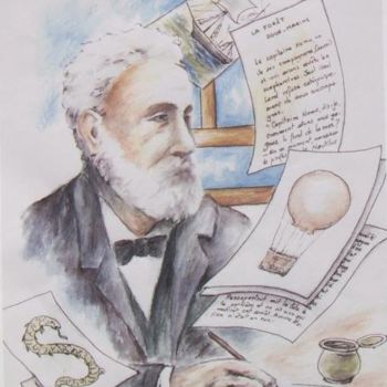 Ζωγραφική με τίτλο "illustration pour a…" από Géraldine Streichert, Αυθεντικά έργα τέχνης, Λάδι