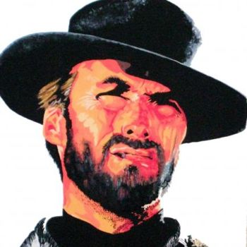 Painting titled "Man with no name" by Davo, Original Artwork