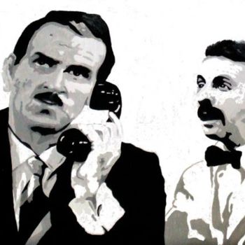 Painting titled "Que ?" by Davo, Original Artwork