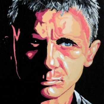 Painting titled "The name's Bond" by Davo, Original Artwork