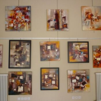 Painting titled "Expo personnelle MC…" by Christelle Veron Cherbonnier, Original Artwork