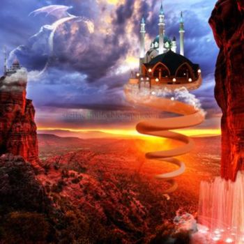 Fotografía titulada "El castillo  flotan…" por Stella Khudyakova, Obra de arte original