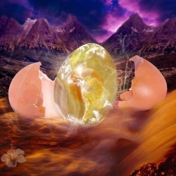 Fotografía titulada "nacimiento de nuevo…" por Stella Khudyakova, Obra de arte original