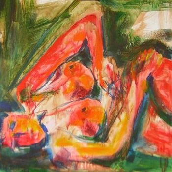 Painting titled "Noon fnp25" by Richard Herr, Original Artwork, Acrylic