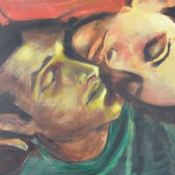Painting titled "Tim & Karen 75pfmp" by Richard Herr, Original Artwork, Acrylic