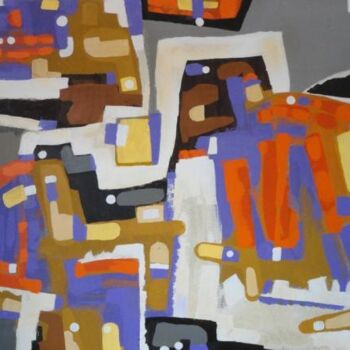 Peinture intitulée "A (Post-Painterly)…" par Sio Montera, Œuvre d'art originale, Huile