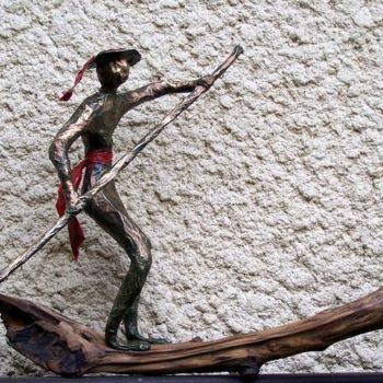Sculpture intitulée "Au fil de l'eau..." par Anne-Frédérique Ferret, Œuvre d'art originale