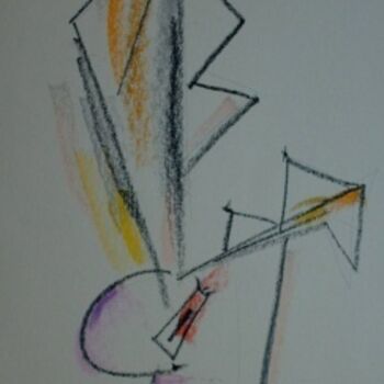 Zeichnungen mit dem Titel "tableau n°1 sur Ver…" von Serge Chamchinov, Original-Kunstwerk