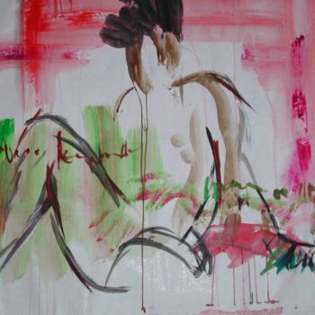 Peinture intitulée "Regardant les splen…" par Véronique Kaplan, Œuvre d'art originale