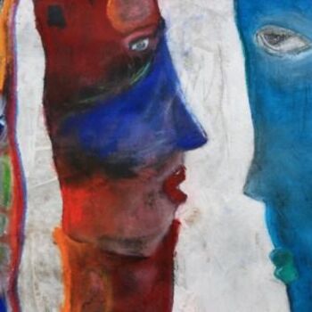 Painting titled "EMILE EST MALADE" by Catherine Wagner  Dudenhoeffer, Original Artwork