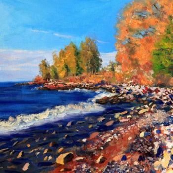 제목이 "Leslie Spit Sunrise…"인 미술작품 Herscovitch Larry로, 원작, 기름