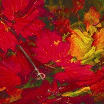 Digital Arts titled "Autumnation 27" by Ken Grzesik, Original Artwork, Digital Painting