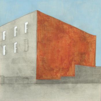 Malarstwo zatytułowany „Large Building” autorstwa Sophie Cordery, Oryginalna praca