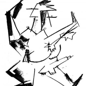Peinture intitulée "page du livre peint…" par Serge Chamchinov, Œuvre d'art originale