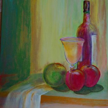 Painting titled "nature morte boutei…" by Monique Ducarton, Original Artwork, Oil