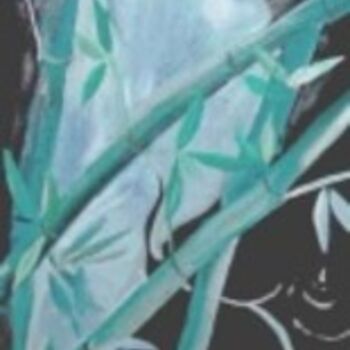 Painting titled "Bambou" by Jez Bb, Original Artwork, Oil
