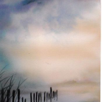 Peinture intitulée "brume" par Mickael Thébault, Œuvre d'art originale