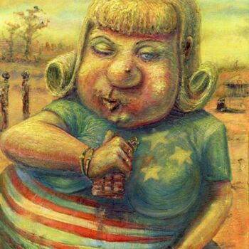 Painting titled "La La La" by Anthony R A Barron, Original Artwork
