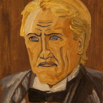 Peinture intitulée "gégé 2" par Pierre Paszkowski, Œuvre d'art originale, Huile