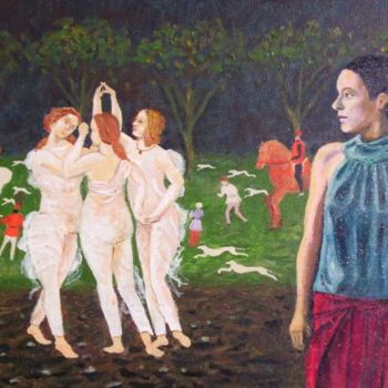 Peinture intitulée "Renaissance Fantasy…" par Alan Embrée Osler, Œuvre d'art originale, Huile