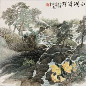 Painting titled "Scintillating touch…" by Tsz Mei Wong, Original Artwork, Oil