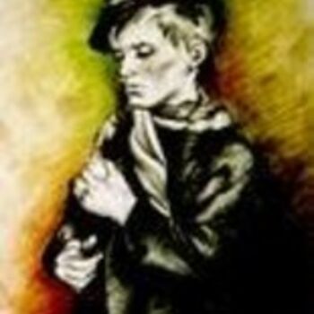 Картина под названием "Boy with a Toy" - Sotirios Panailidis, Подлинное произведение искусства, Другой