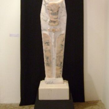 Scultura intitolato "Sr. Touro" da Nicolau Campos, Opera d'arte originale, Pietra