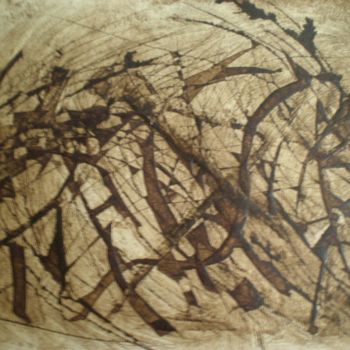 Printmaking titled "emmelé" by Monique Copolata, Original Artwork, Engraving