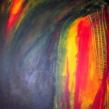 Peinture intitulée "L'âme délivrée, Acr…" par Briga, Œuvre d'art originale, Acrylique