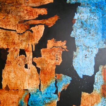 Peinture intitulée "la déchirure" par Anne-Marie Mary, Œuvre d'art originale, Acrylique Monté sur Châssis en bois