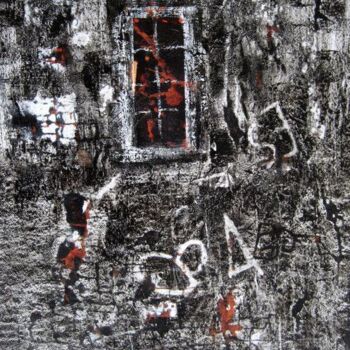 Peinture intitulée "Le Mur" par Anne-Marie Mary, Œuvre d'art originale, Acrylique Monté sur Panneau de bois