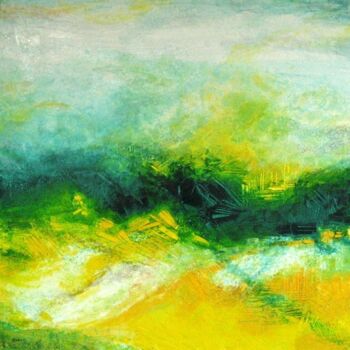 Peinture intitulée "Symphonie pastorale" par Anne-Marie Mary, Œuvre d'art originale, Huile Monté sur Châssis en bois